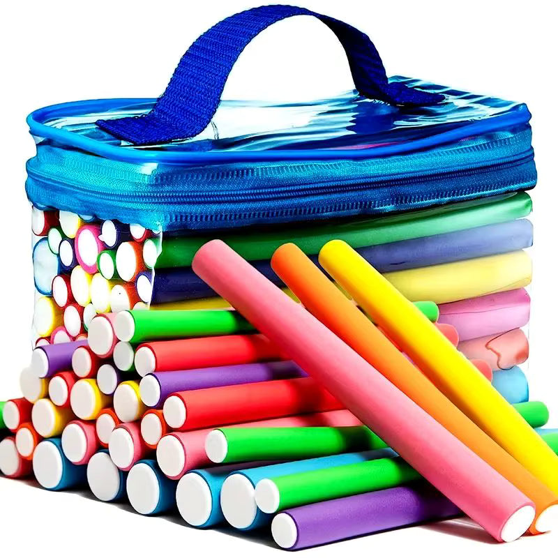 42pcs Set Flexible Curling Rods Hair Twist Flexi Rods Hair Curlers Set Twist Foam Hair Rollers DIY No Heat Hair Rods Rollers