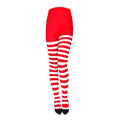 Women Christmas Striped Tights Full Length Tights Thigh High Stocking for Christmas Party Makeup Prom Decoration Cosplay Costume