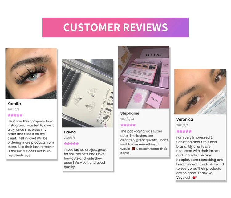 Veyes Inc 0.03mm Honey Brown Eyelash Extensions Veyelash Soft 8-16MM False Lashes Faux Mink Individual Volume Lashes Extensions