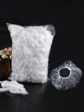 80 Household Disposable Shower Caps, Plastic Transparent Waterproof Shower Caps, Unisex, Suitable For Family, Travel, Hotel