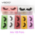 Wholesale Eyelashes 10/50/100 PCS 3d Mink Lashes Natural Soft Mink Eyelashes Wholesale False Eyelashes Makeup Faux Cils In Bulk
