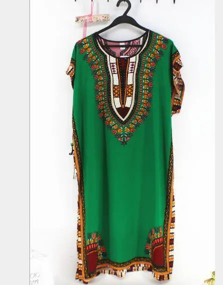 Large size loose nightgowns women short sleeve o-neck night shirt female cotton blend night dress print women's sleepwear dress