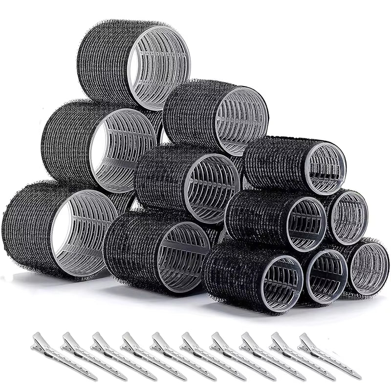 Hair Roller No Harm To Hair Magic Curler Natural Curling No Heat Hair Bangs Volume Self-adhesive Hook & Loop DIY Styling Tools