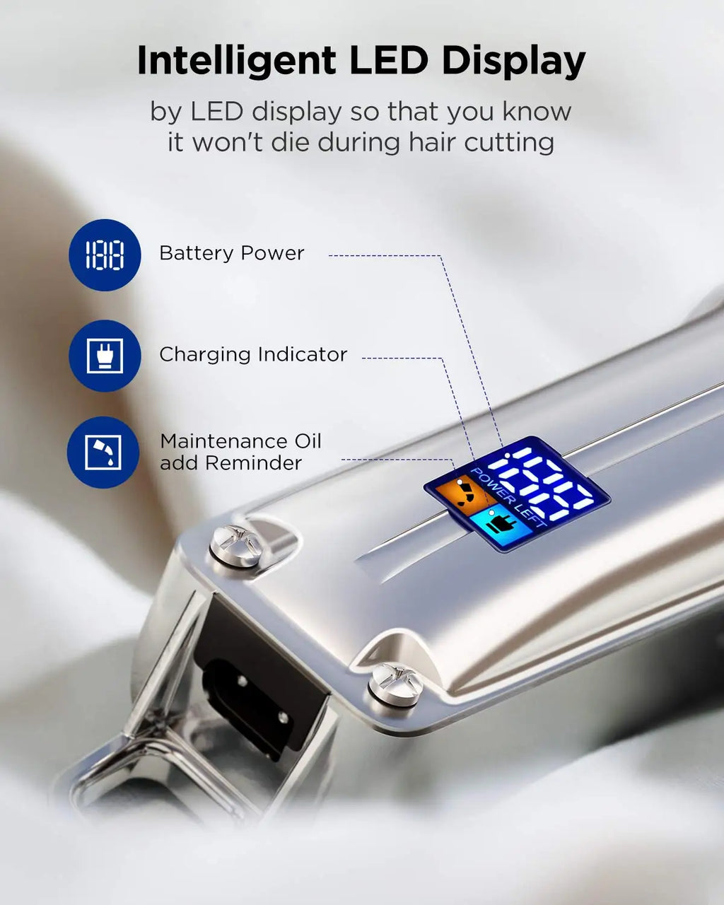 2024 Limural Home appliance Hair Clippers Professional Cordless Clippers Hair Cutting Beard Barbers Electric shaver for men