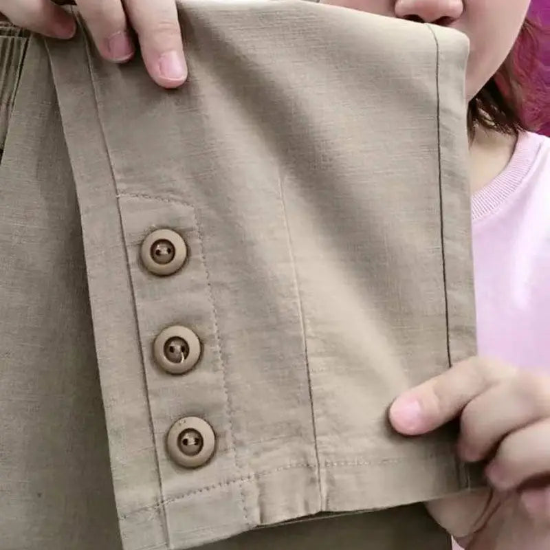 Cotton Linen Women's Loose Fit Casual Pants Thin Slimming Harlan Style High Waist Nine Points Commuter Fashion Spring 2023