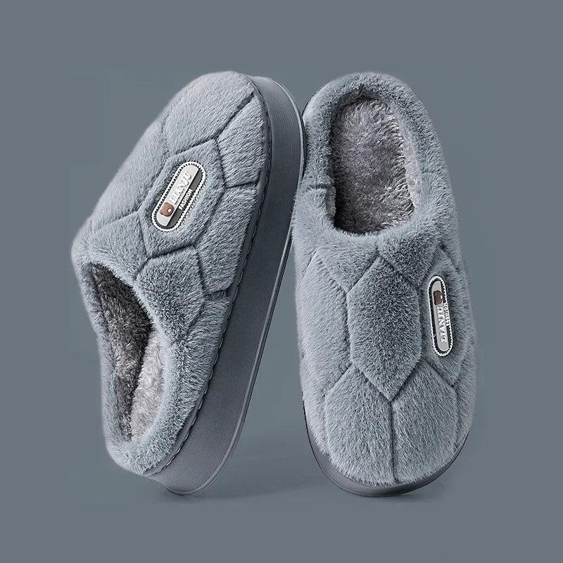 For Warm Slippers Home Slides Casual bedroom Soft Men Women Trend Winter Couple Indoor Non-slip Flip Flops Shoes Big Size 50 51