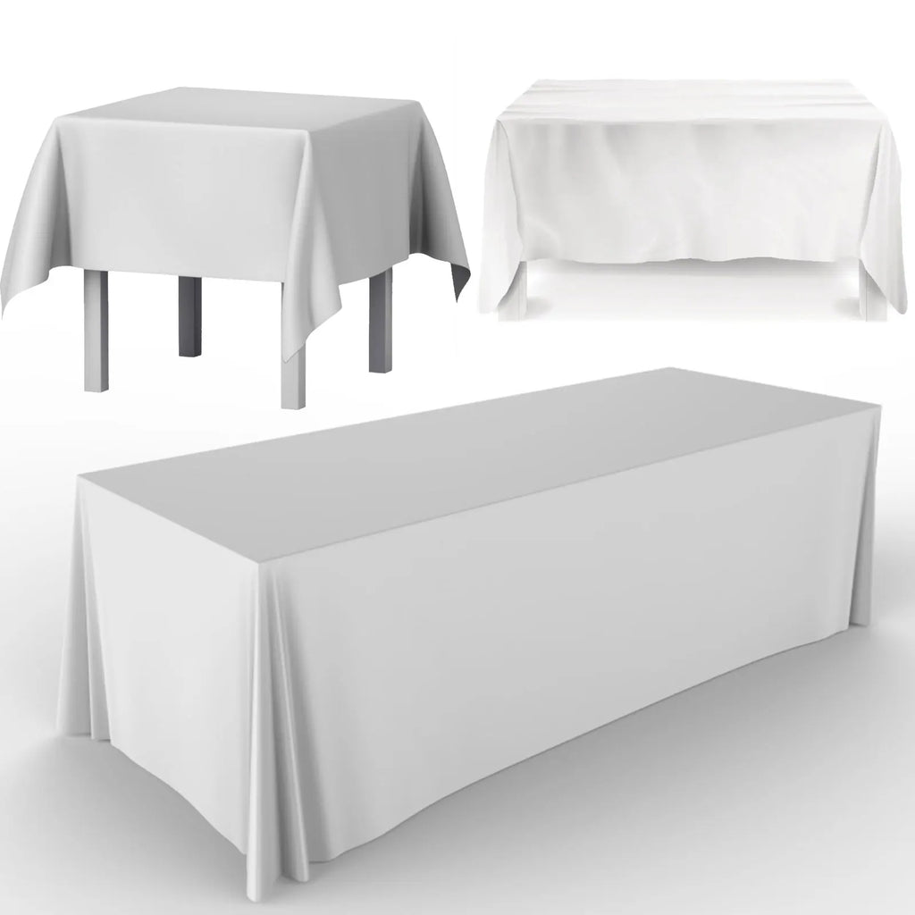 Wedding Tablecloth Rectangular Satin Table cloth Black Overlay Cover Champagne Table Cloth Party Dinner Banquet Decoration
