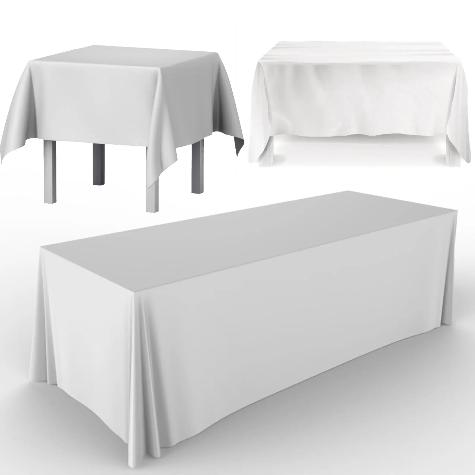 Wedding Tablecloth Rectangular Satin Table cloth Black Overlay Cover Champagne Table Cloth Party Dinner Banquet Decoration