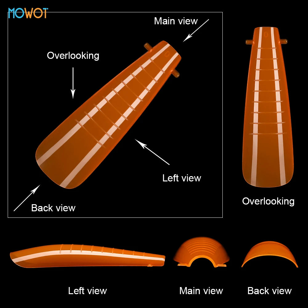 MOWOT 292pcs Color Dual Form Nail Mold Sets Acrylic Nails Extension Quick Building Gel Mold Reusable False Nail Tips Nail Forms