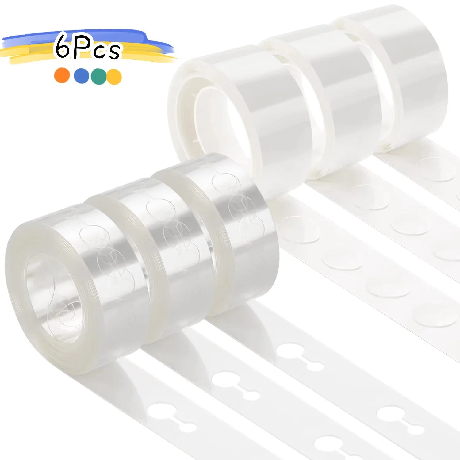 2/4/6/10Pcs Balloon Arch Strip Kit for Garland Balloon Tape Strips and  Point Dot Stickers for Wedding Birthday Party Decoration