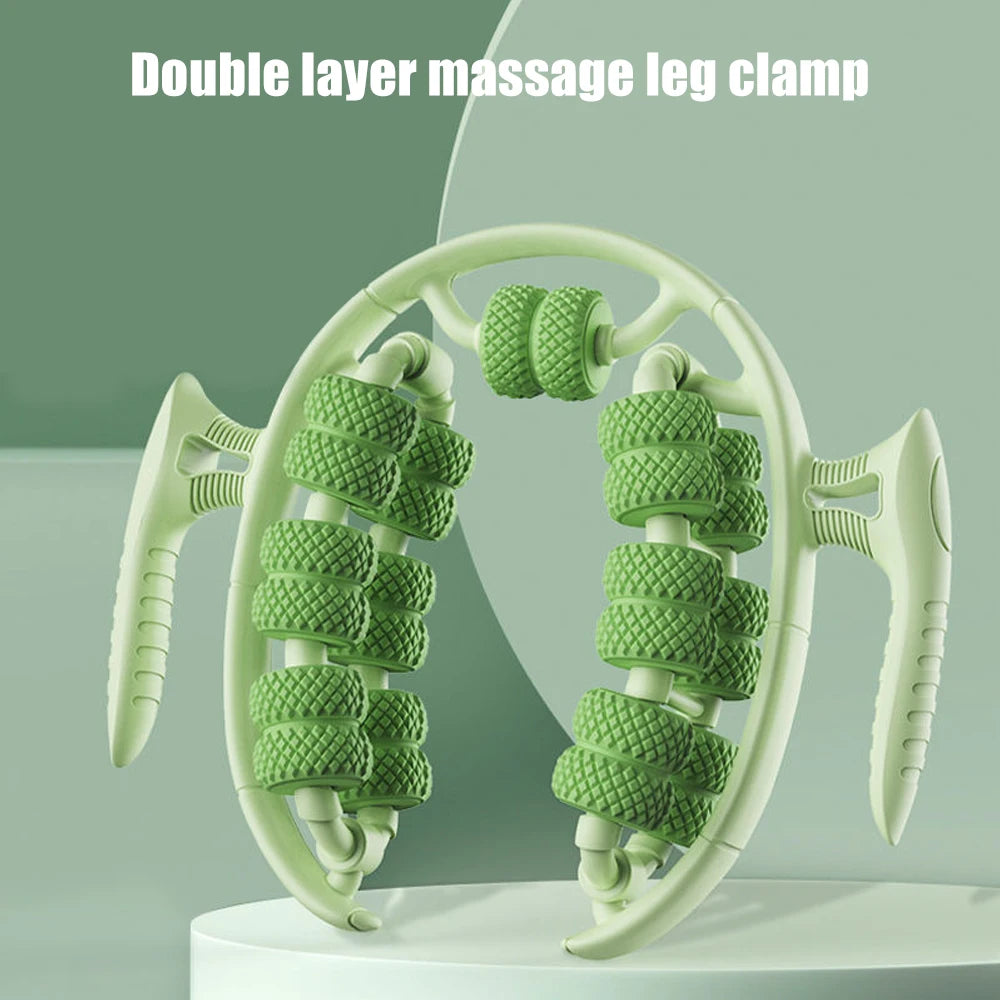 1pc Cellulite Roller for Thighs and Legs, 26 Wheels Roller for Legs Lymphatic Massage Clamp Shin Roller To Relieve Soreness