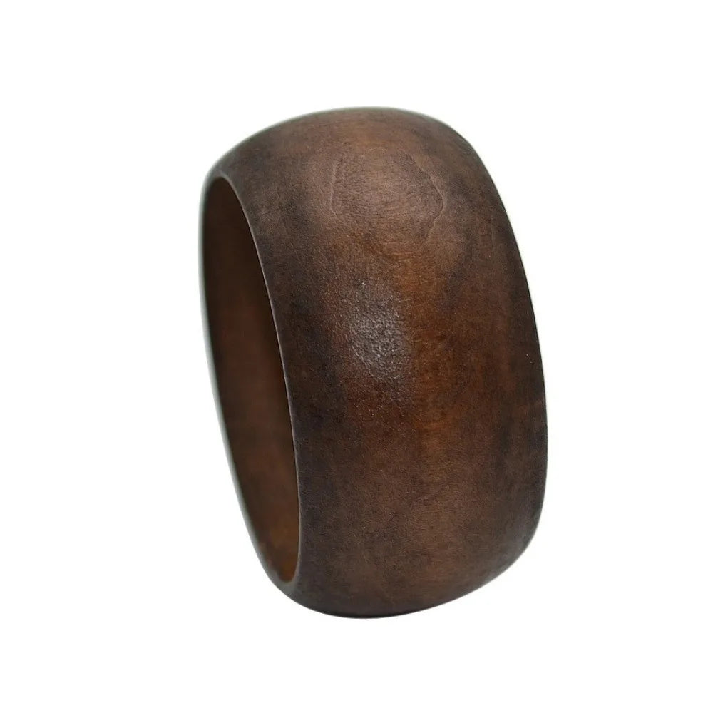 Elegant New Wide Wooden Bangles Round Geometric Square Bracelets Thick Women Bangles Girl Jewelry Accessories Girl Ladies Gift