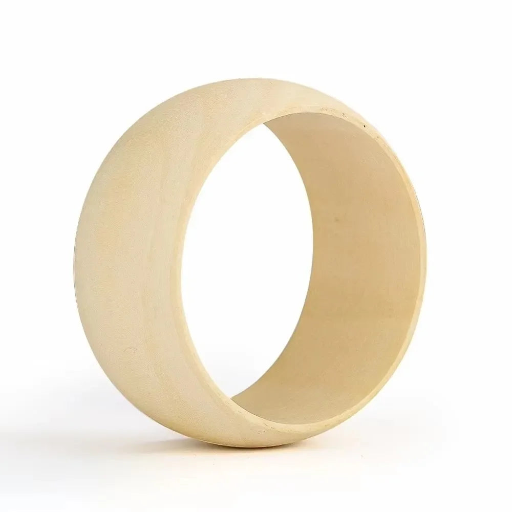Elegant New Wide Wooden Bangles Round Geometric Square Bracelets Thick Women Bangles Girl Jewelry Accessories Girl Ladies Gift