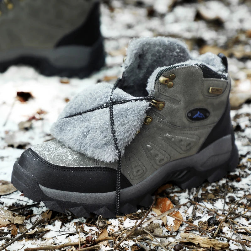 High-top Boots Men Comfortable Wear-resistant Anti-slip Breathable Hiking Boots Men Thick-soled Casual Sport Shoes Men