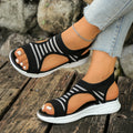 Women Sandals 2026 Summer New Outdoor Beach Sandals Comfortable Hot Shallow Wedges Shoes Mesh Designer Platform Casual Shoes