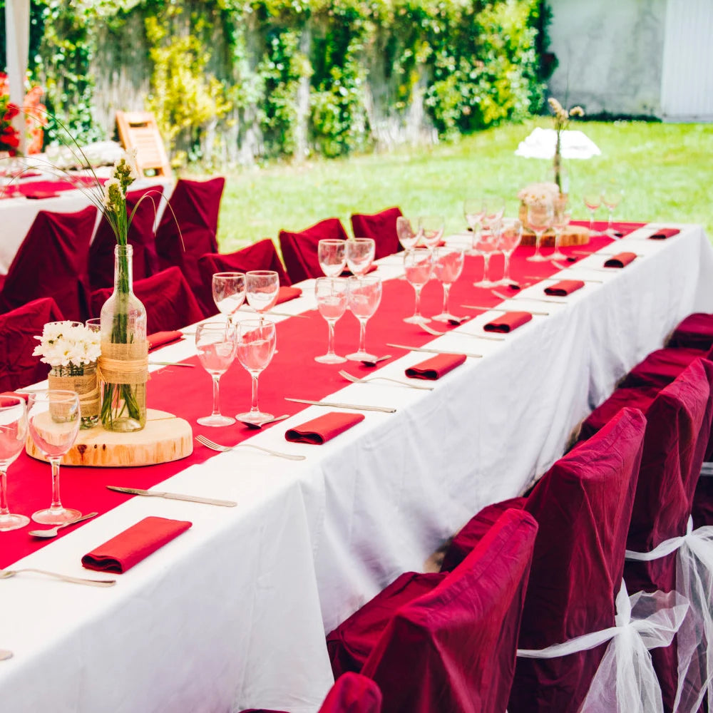 Wedding Tablecloth Rectangular Satin Table cloth Black Overlay Cover Champagne Table Cloth Party Dinner Banquet Decoration