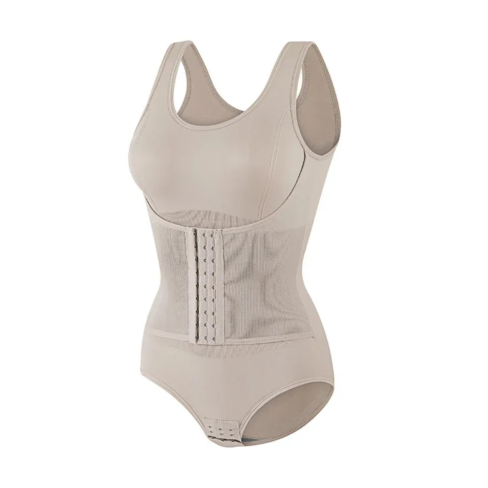 2025 New Bodysuit Shapewear with Zipper Belt Women Tummy Control Fajas Body Shaper Waist Trainer Slimming Cincher Corset Tops