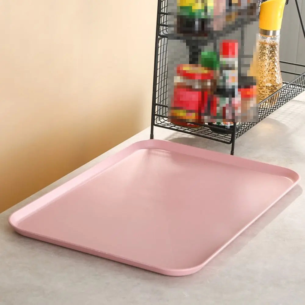 Multiple Colors Rectangular Plastic Pallet Tray Food Bread Pan Storage Tray Hotel Service Tray Dessert Pallet Hotel Service Tray