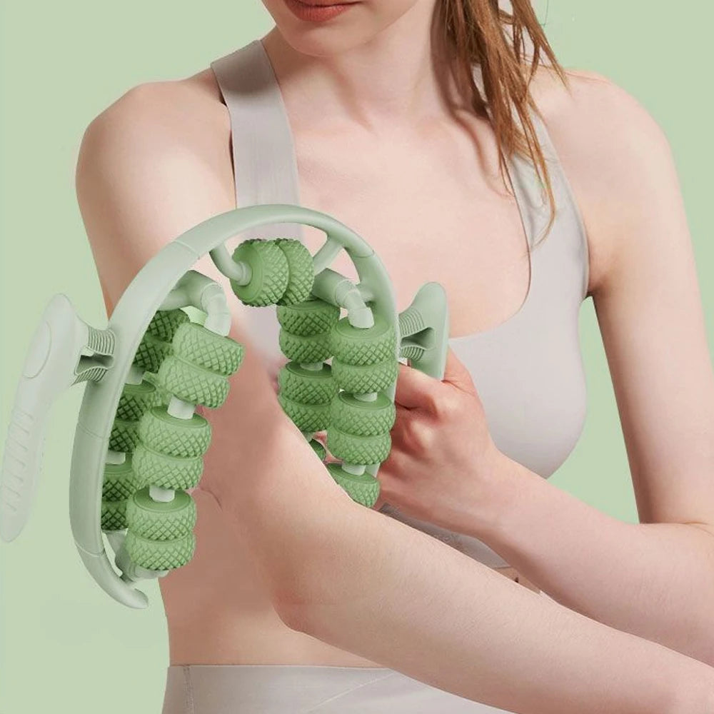 1pc Cellulite Roller for Thighs and Legs, 26 Wheels Roller for Legs Lymphatic Massage Clamp Shin Roller To Relieve Soreness