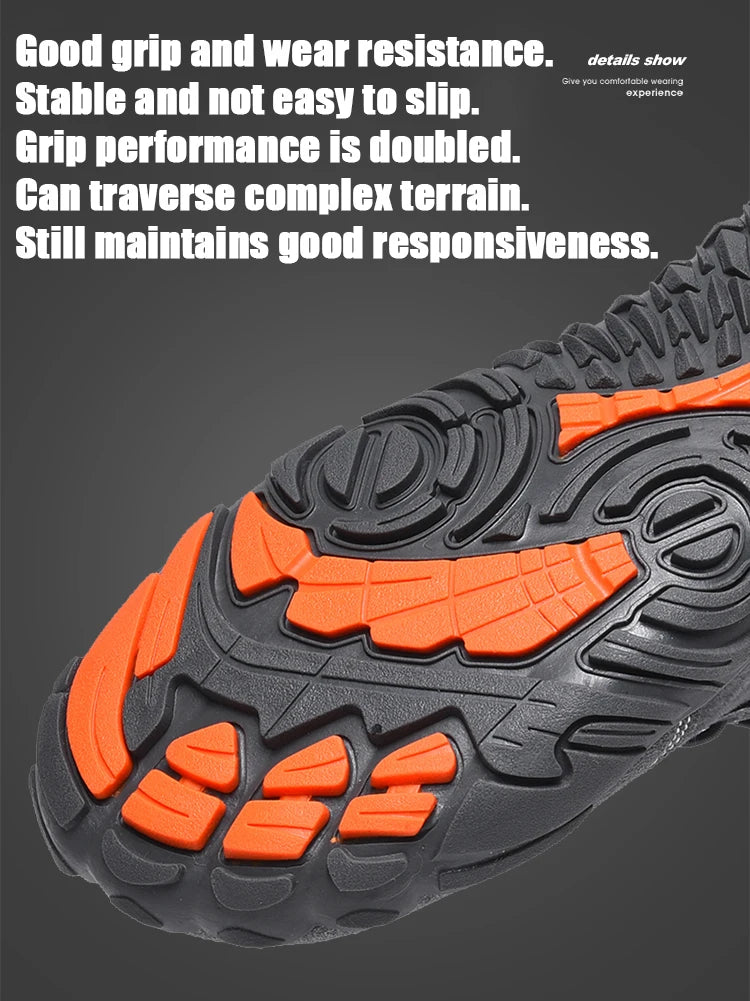 Boots Men's Non-Slip Casual Walking Shoes Wear-Resistant Mountain Hiking Sneaker Outdoor Winter Warm Cotton Shoes