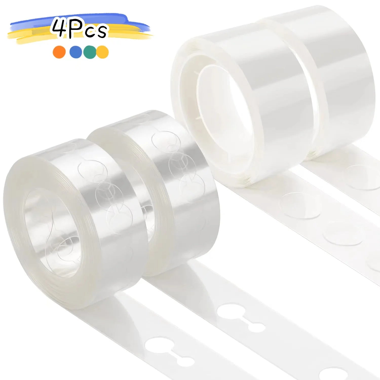 2/4/6/10Pcs Balloon Arch Strip Kit for Garland Balloon Tape Strips and  Point Dot Stickers for Wedding Birthday Party Decoration