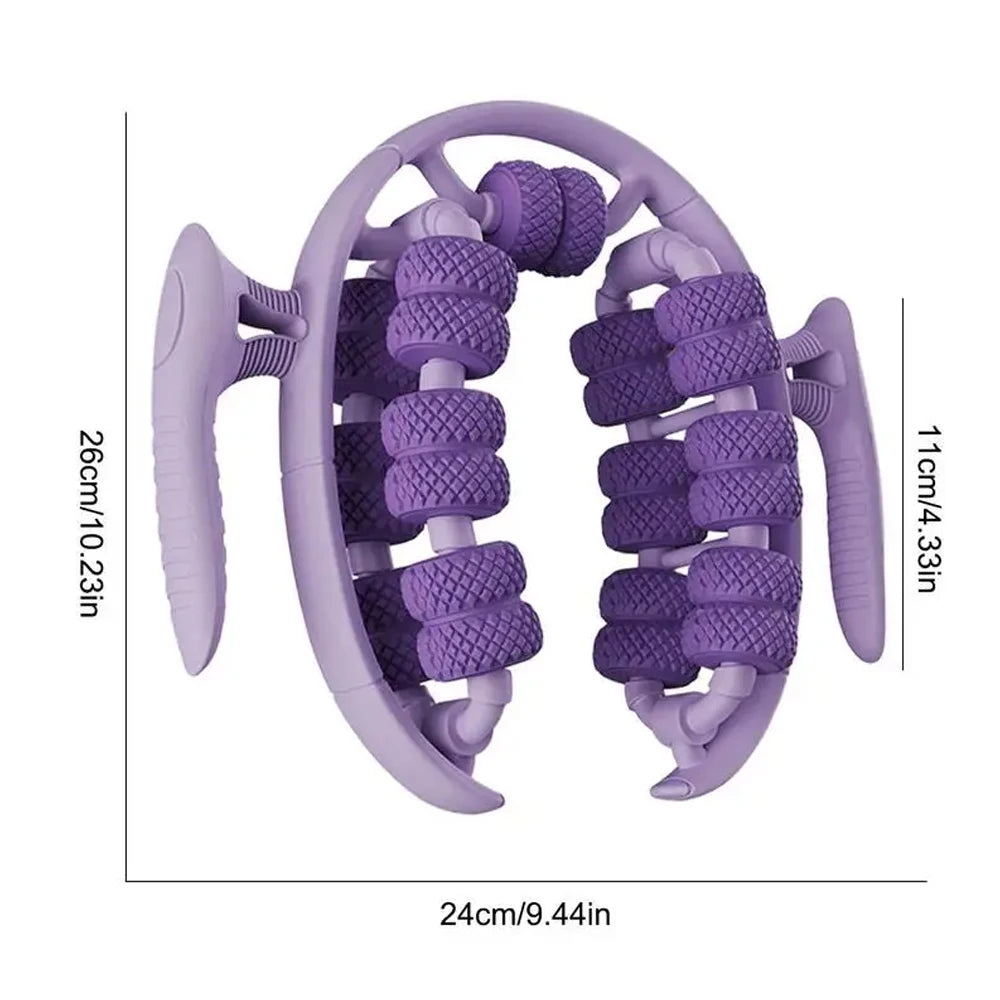 1pc Cellulite Roller for Thighs and Legs, 26 Wheels Roller for Legs Lymphatic Massage Clamp Shin Roller To Relieve Soreness