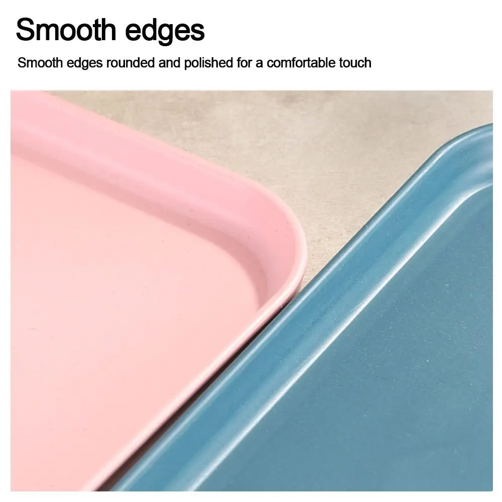 Multiple Colors Rectangular Plastic Pallet Tray Food Bread Pan Storage Tray Hotel Service Tray Dessert Pallet Hotel Service Tray
