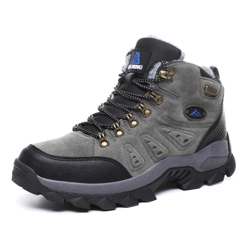 High-top Boots Men Comfortable Wear-resistant Anti-slip Breathable Hiking Boots Men Thick-soled Casual Sport Shoes Men