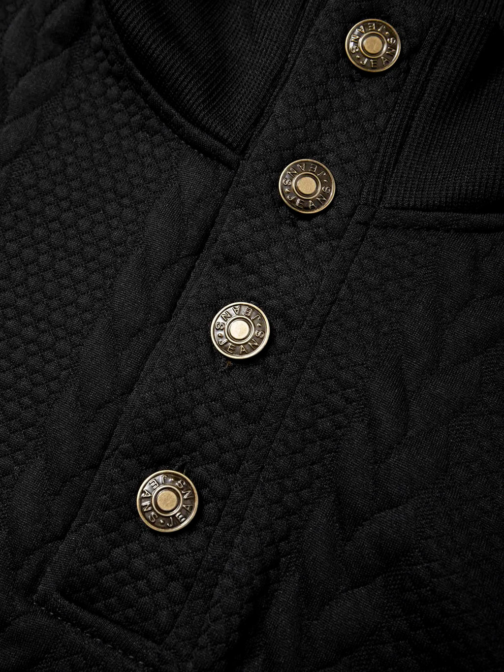 Men’s Knitted Jacquard Sweaters Button Stand-up Collar Warm Pullover Sweaters Outdoor Casual Men's Long-sleeved Sweatshirt