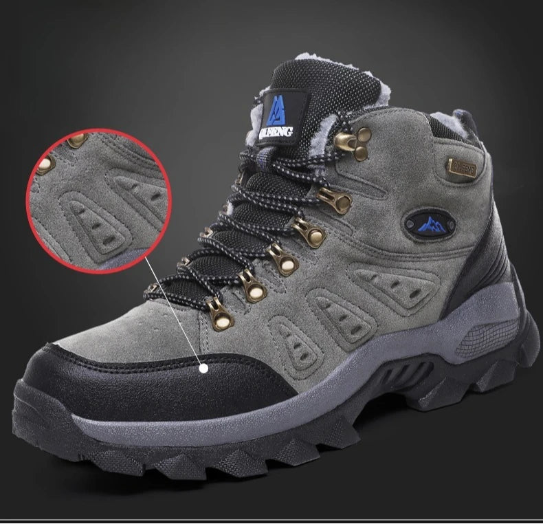 High-top Boots Men Comfortable Wear-resistant Anti-slip Breathable Hiking Boots Men Thick-soled Casual Sport Shoes Men