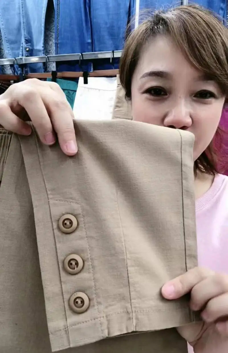 Cotton Linen Women's Loose Fit Casual Pants Thin Slimming Harlan Style High Waist Nine Points Commuter Fashion Spring 2023