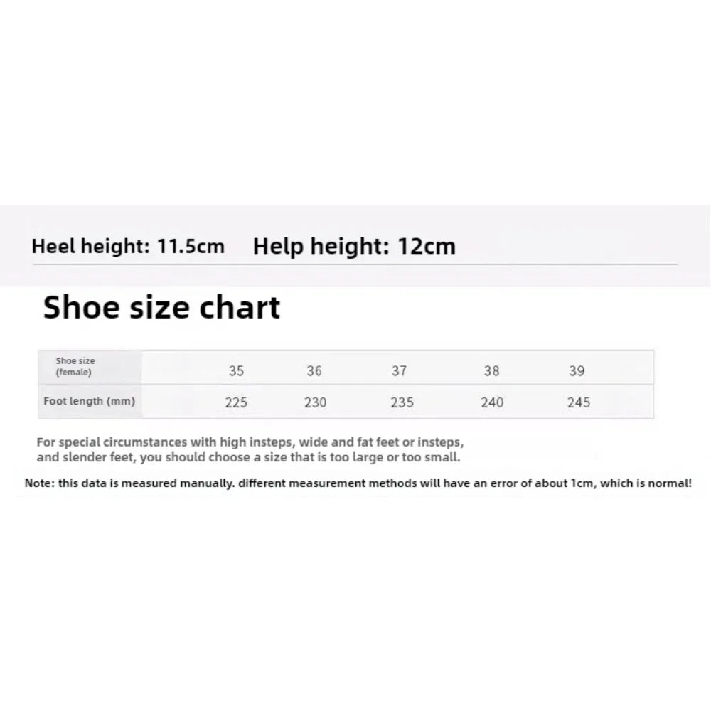 European and American Style Women's Boots - Ankle Boots with Cross Straps High Heels Platform Belt Buckle &Low-Cut Design