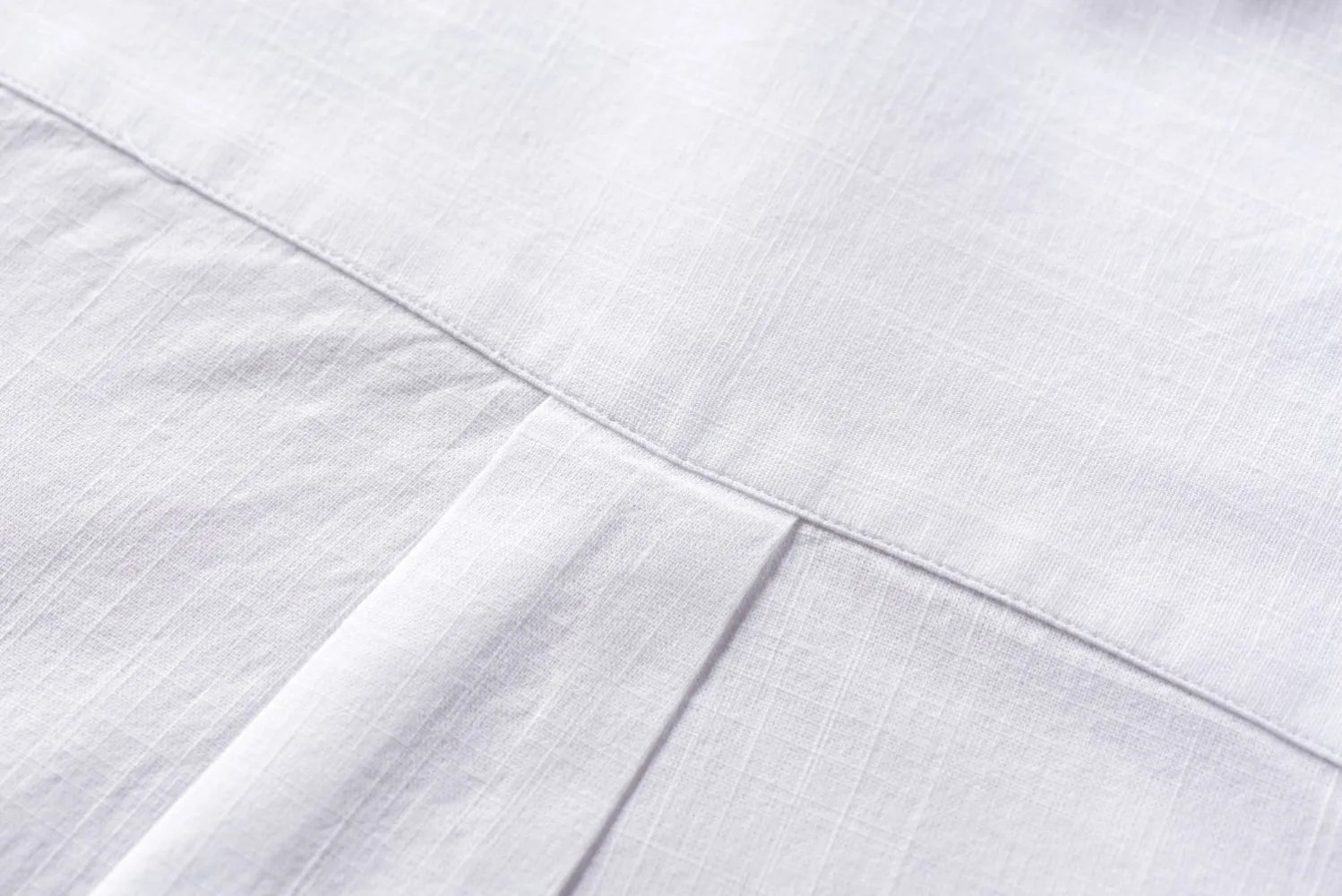 Premium Linen Long-Staple Cotton Shirt Men's Casual Long Sleeve Solid Color Breathable Slim Fit Business Social Blouse Tops