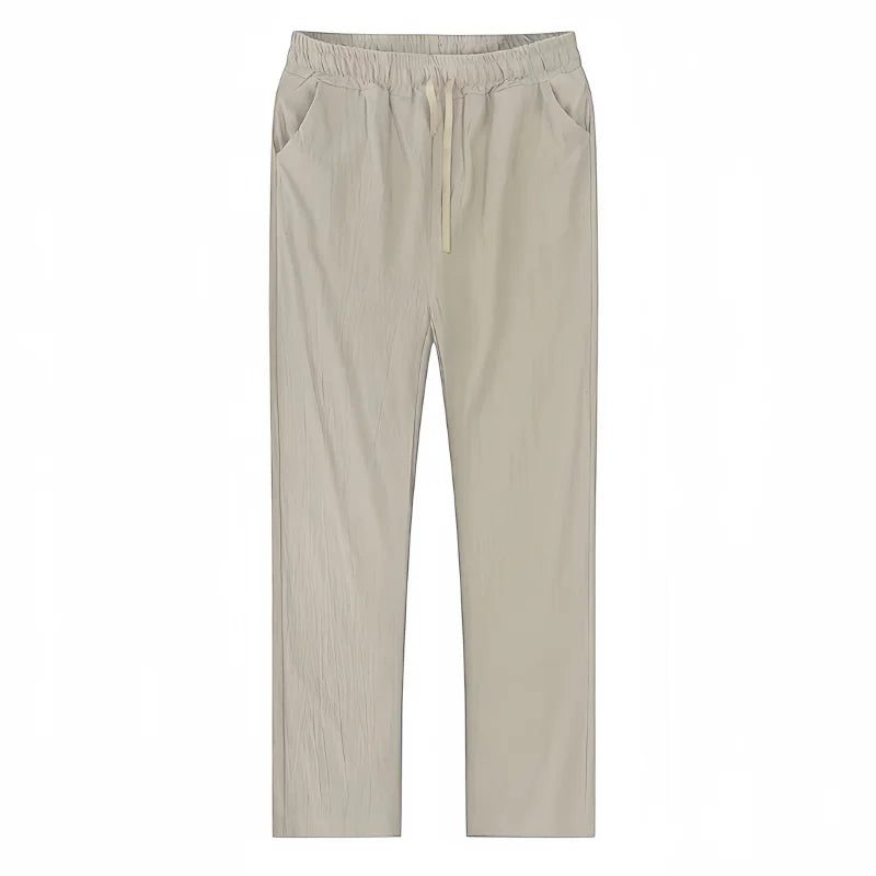 Boho Cotton Linen Pants for Men New Summer Lightweight Loose Fit Casual Sweatpants for Walking Jogger Trousers Work