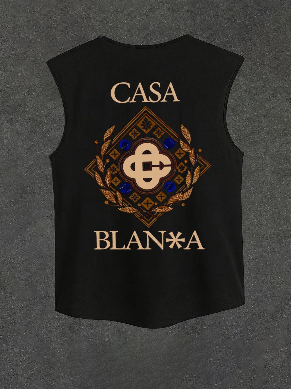 Men's Printed Crew-Neck Tank Top: A Stylish, Summer-Ready Essential for Casual Street Style