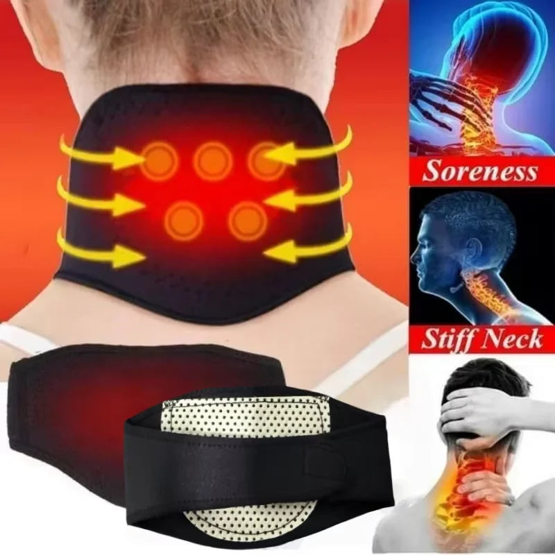 Self-Heating Neck Support Brace Magnetic Cervical Massage for Relaxation and Warmth No Need for Electricity Reusable