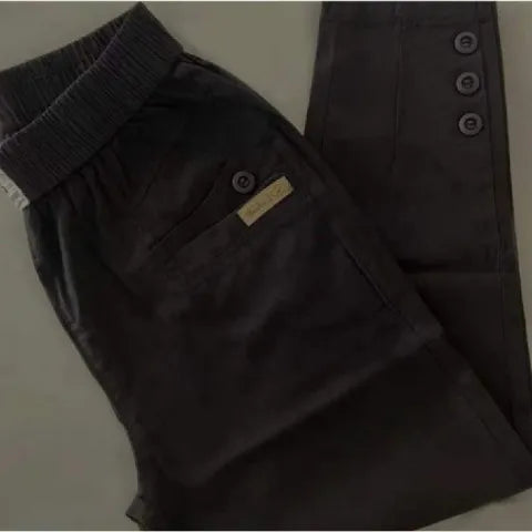 Cotton Linen Women's Loose Fit Casual Pants Thin Slimming Harlan Style High Waist Nine Points Commuter Fashion Spring 2023