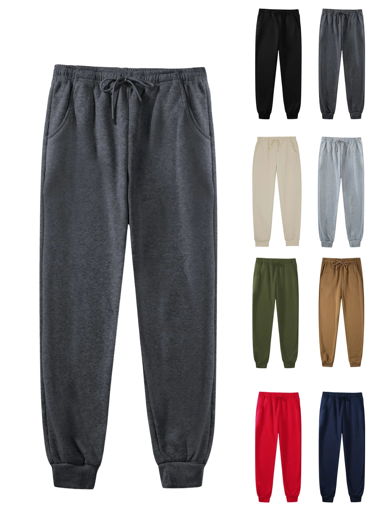 Mens Jogging Sports Pants Spring Autumn  Sweatpants Men Sports Gym Trousers Fashion Solid Color Casual Workout Long Pants