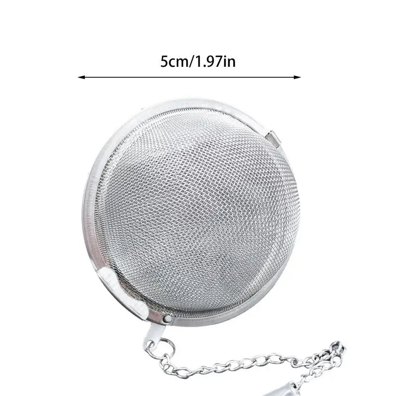Tea Ball Stainless Steel Tea Infuser Stainless Steel Mesh Tea Ball Tea Strainers With Chain Seasoning Spices Strainers Filters