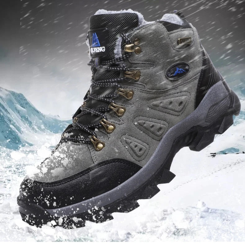 High-top Boots Men Comfortable Wear-resistant Anti-slip Breathable Hiking Boots Men Thick-soled Casual Sport Shoes Men