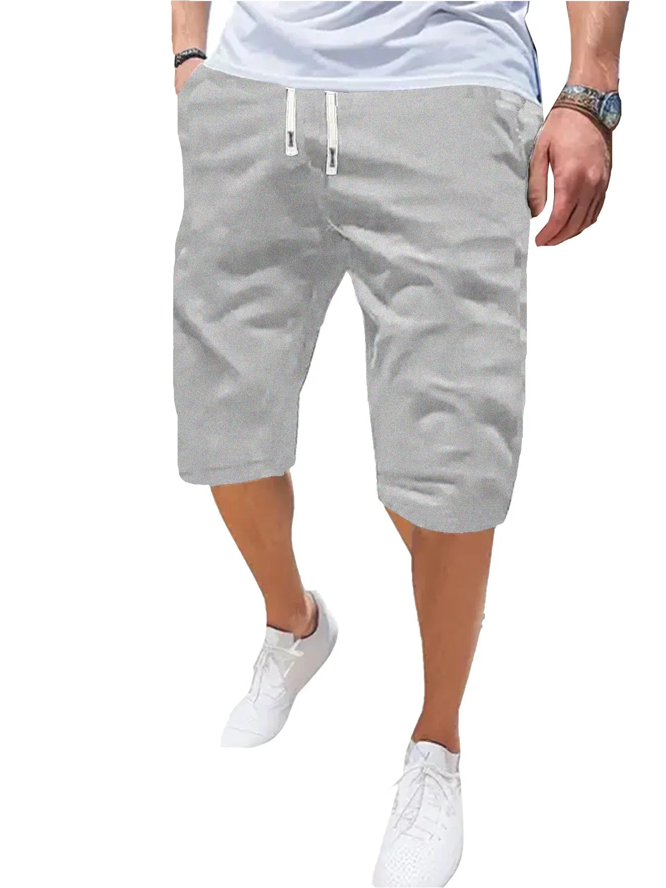 Men's Sports Shorts Breathable Thin Loose Casual Shorts Fashion Beach Comfortable Five Pants Outdoor Running Fitness Short Pants