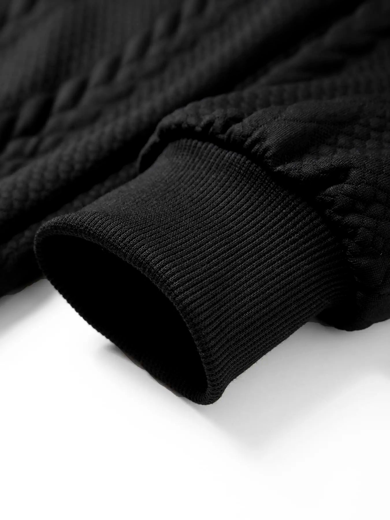 Men’s Knitted Jacquard Sweaters Button Stand-up Collar Warm Pullover Sweaters Outdoor Casual Men's Long-sleeved Sweatshirt
