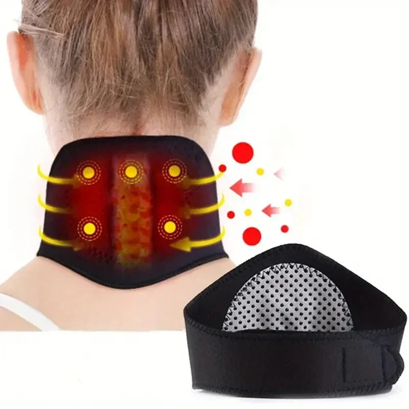Self-Heating Neck Support Brace Magnetic Cervical Massage for Relaxation and Warmth No Need for Electricity Reusable