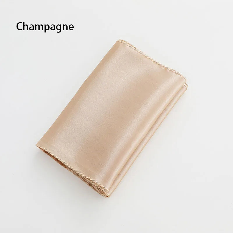 145X275 Wedding Tablecloth Rectangular Satin Table cloth Black Overlay Cover Champagne Table Cloth Party Dinner Banquet Decorati