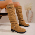 2025 autumn and winter new retro minimalist fashion boots fashionable and comfortable women's boots
