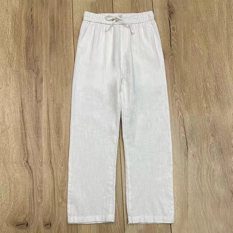 Boho Cotton Linen Pants for Men New Summer Lightweight Loose Fit Casual Sweatpants for Walking Jogger Trousers Work