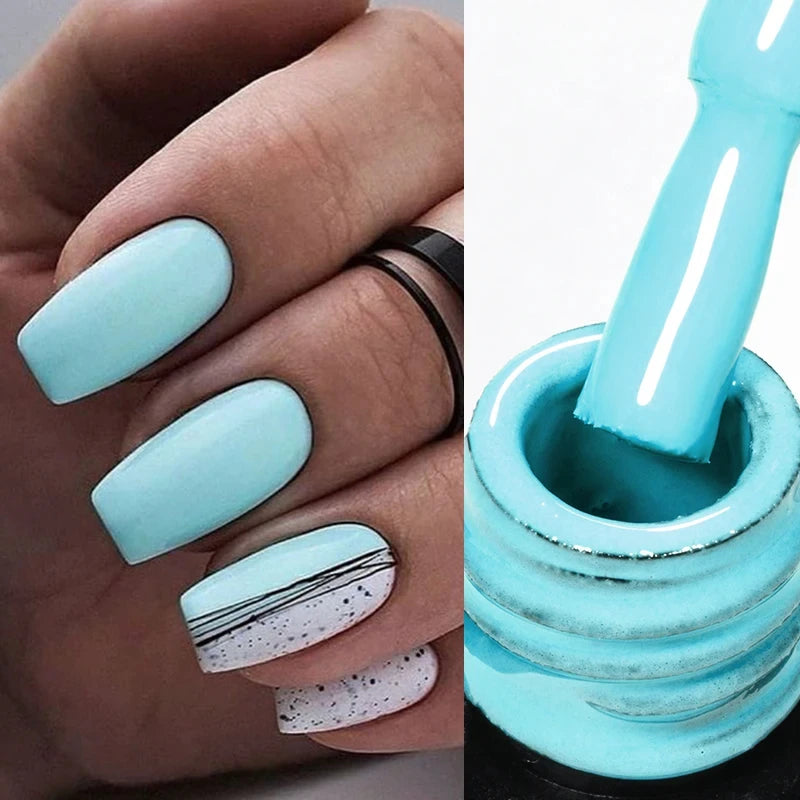 7ml Thermal Gel Nail Polish 3 Layers Temperature Color Changing Gel Winter Grey Semi Permanent Soak Off Nails Art UV Gel Varnish