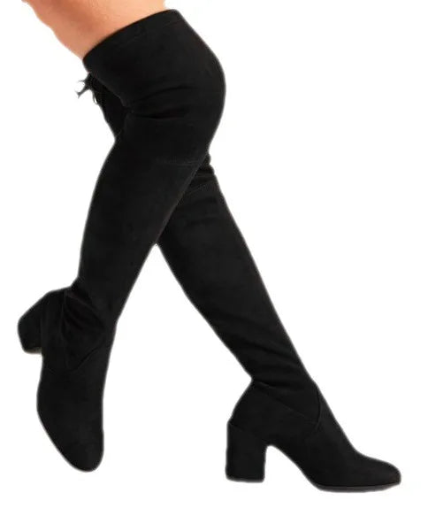 2023Shoes for Women Boots Casual Boots Comfortable Over The Knee Thigh High Boots for Women Platform Shoes Botas De Mujer