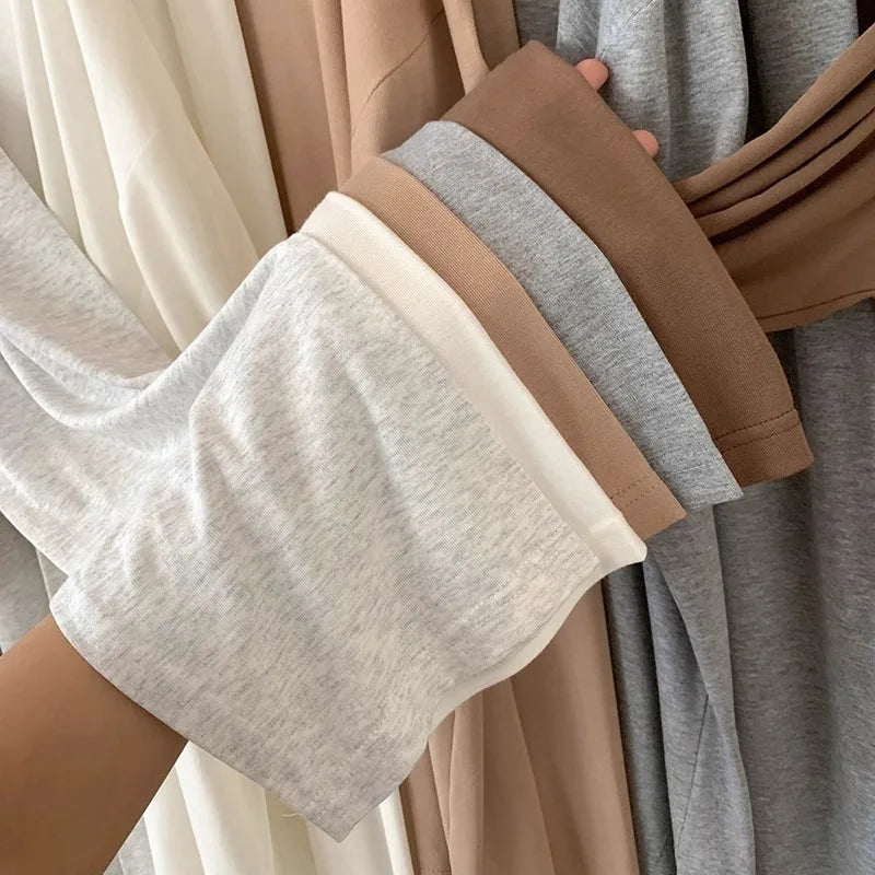 Korean Cotton Woman Pajamas Set New Comfortable Long Sleeve Top Trousers Sets Spring Autumn Night Wear Suit Women's Home Clothes