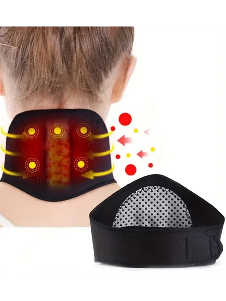 Self-Heating Neck Support Brace Magnetic Cervical Massage for Relaxation and Warmth No Need for Electricity Reusable